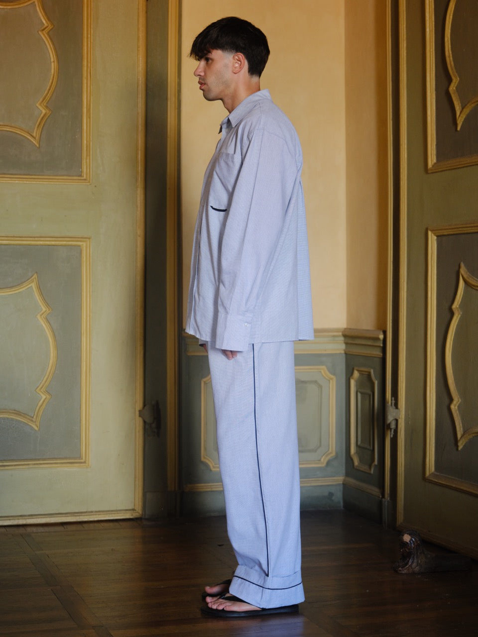 Beyaz - Oxford Pijama Gömlek