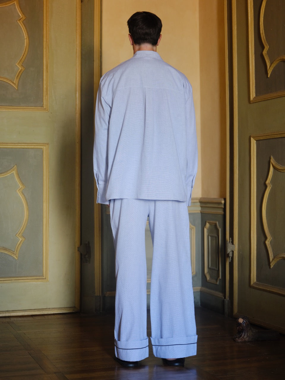 Beyaz - Oxford Pijama Gömlek