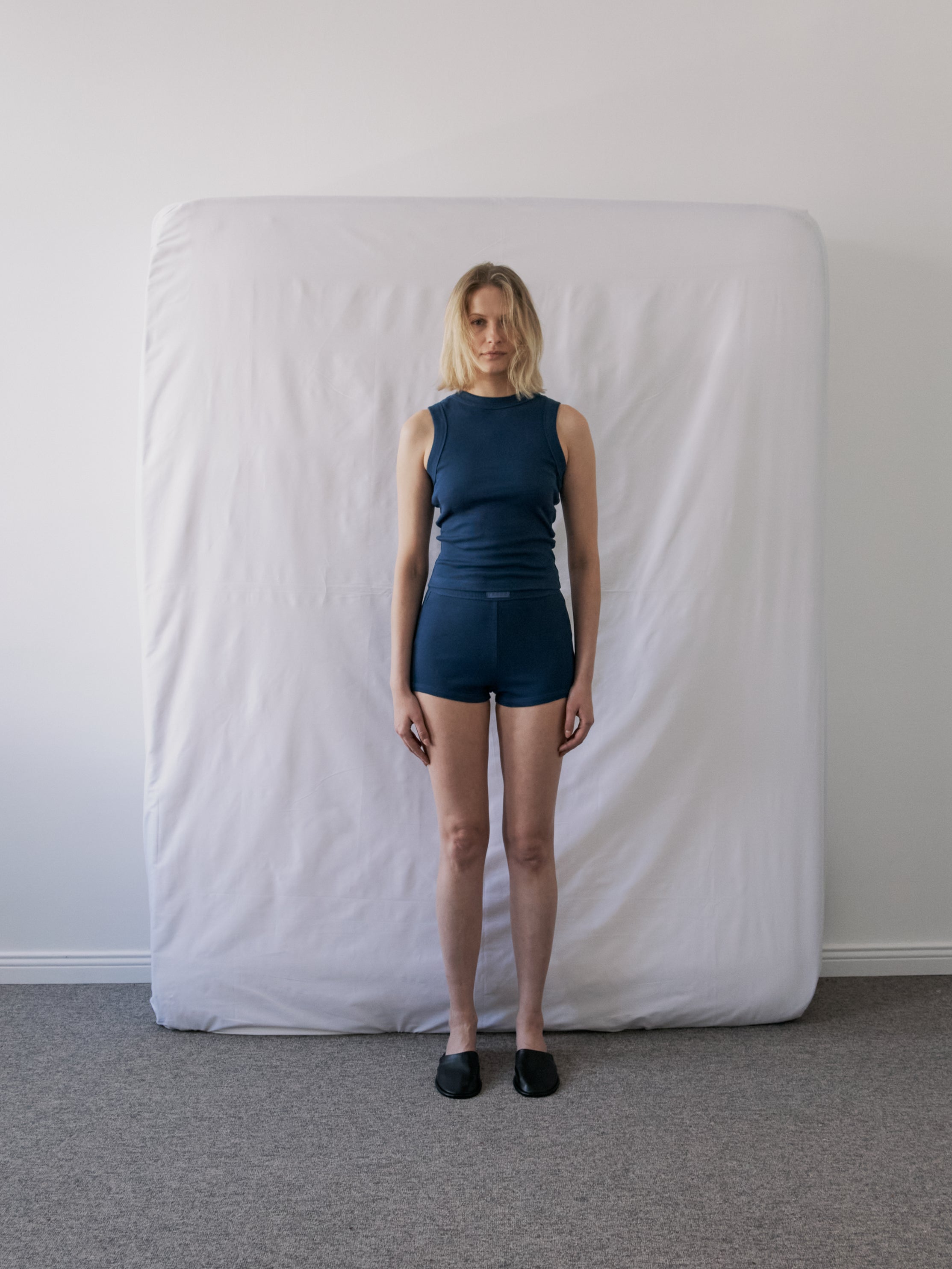 Lacivert - Tank Set Atlet