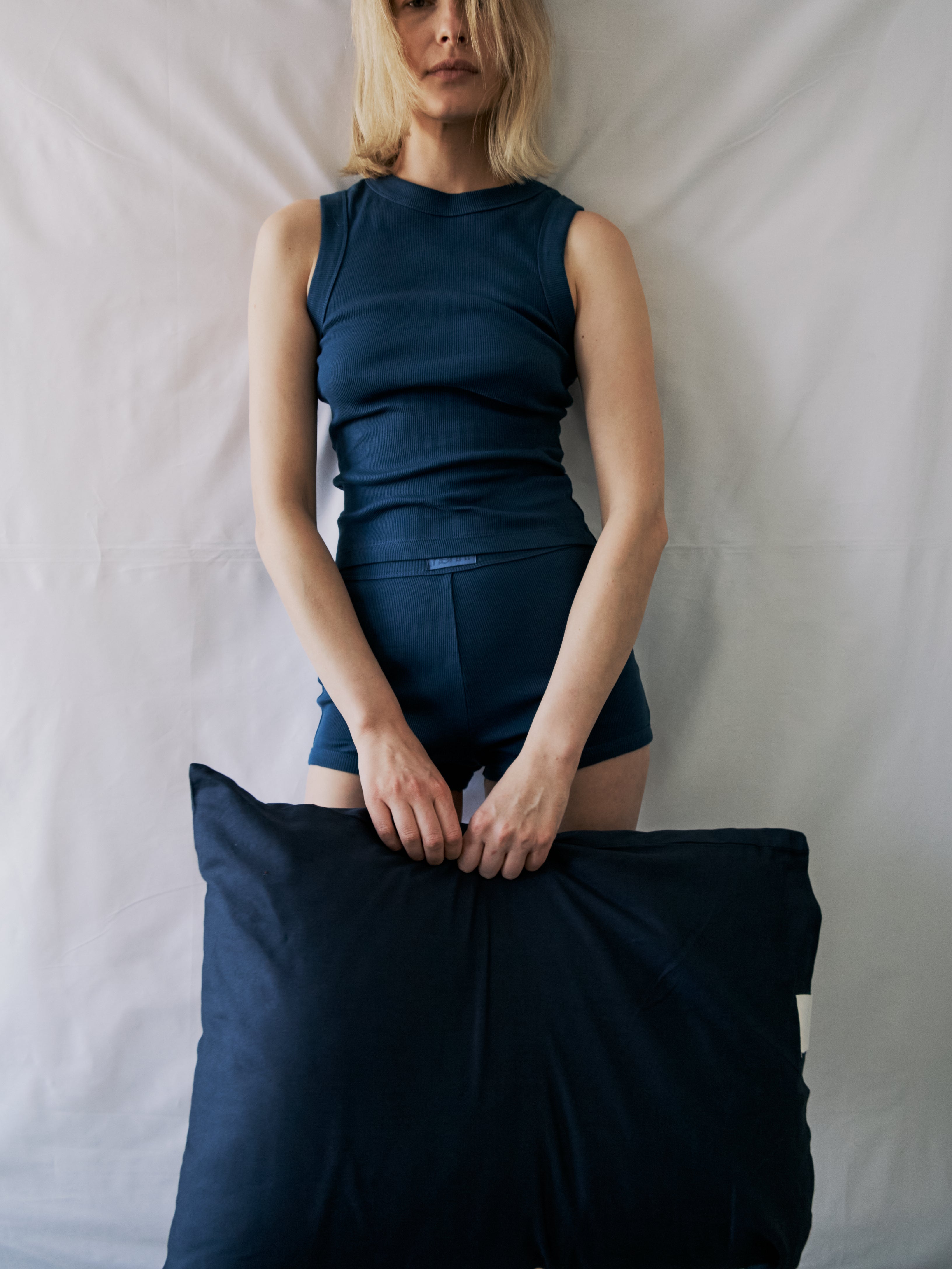 Lacivert - Tank Set Atlet