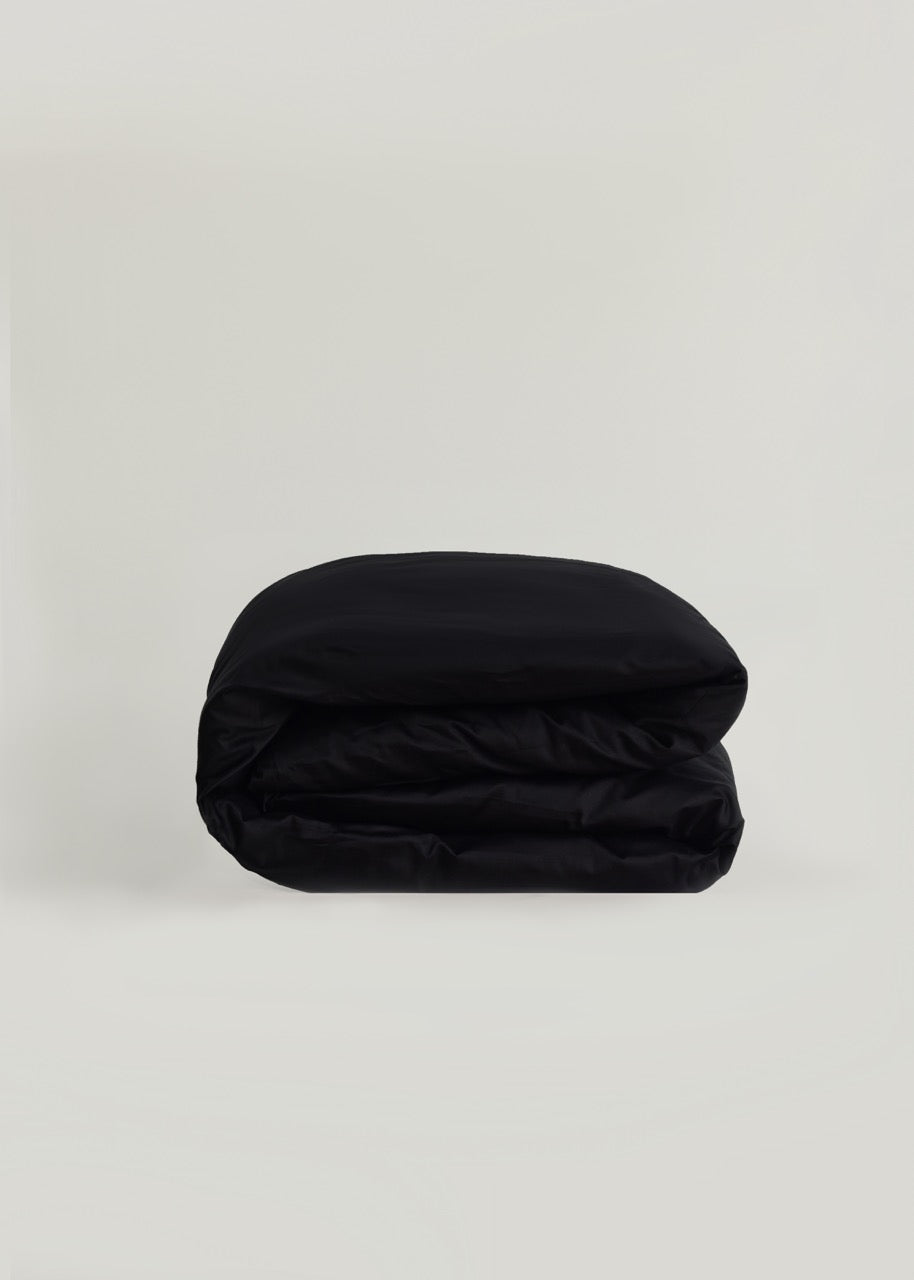 Siyah - Luxe Pamuk Saten Yorgan Kılıfı