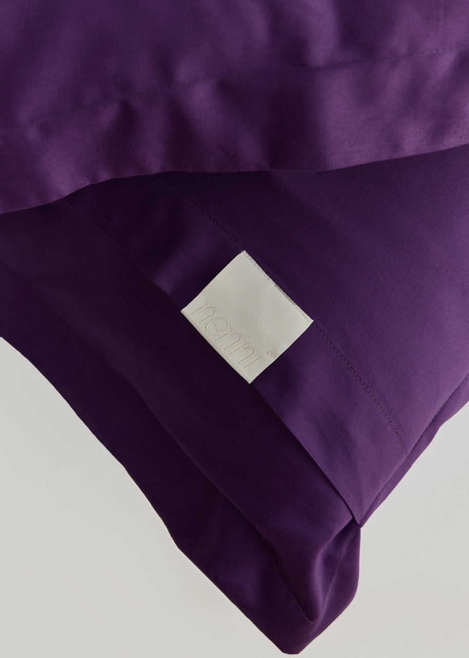 Mor - Pamuk Saten Nevresim Takımı