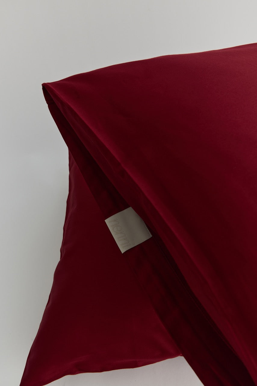 Bordo - Pamuk Saten Nevresim Takımı