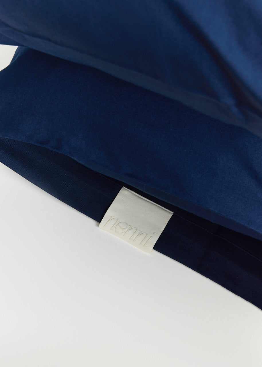 Lacivert - Pamuk Saten Nevresim Takımı