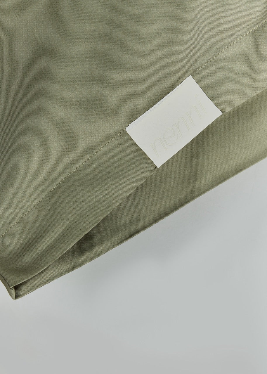 Haki - Pamuk Saten Nevresim Takımı