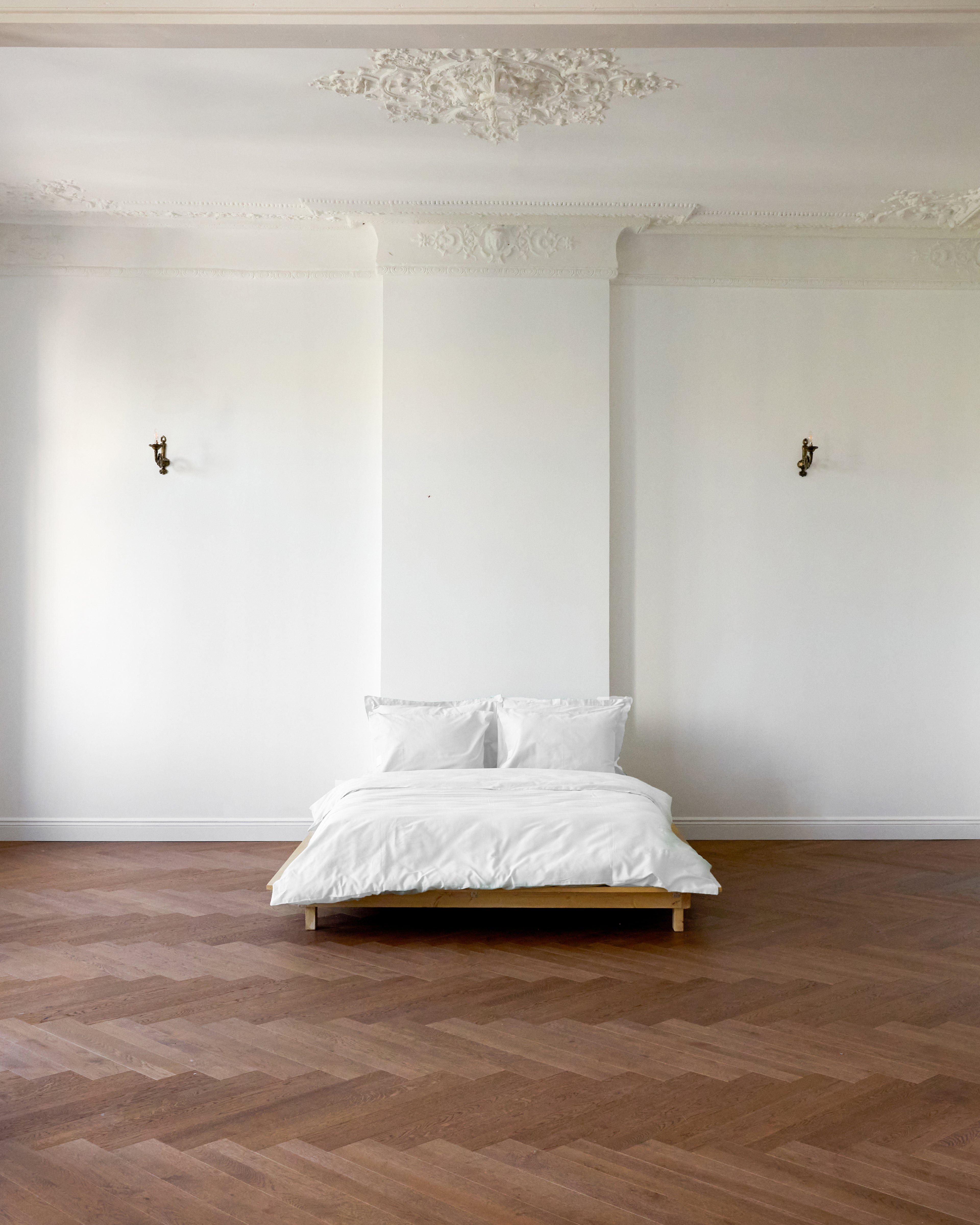 Beyaz - Luxe Pamuk Saten Çarşaf