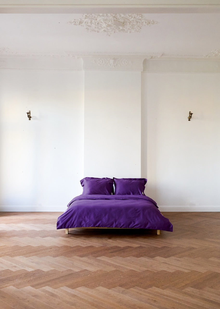 Mor - Pamuk Saten Nevresim Takımı