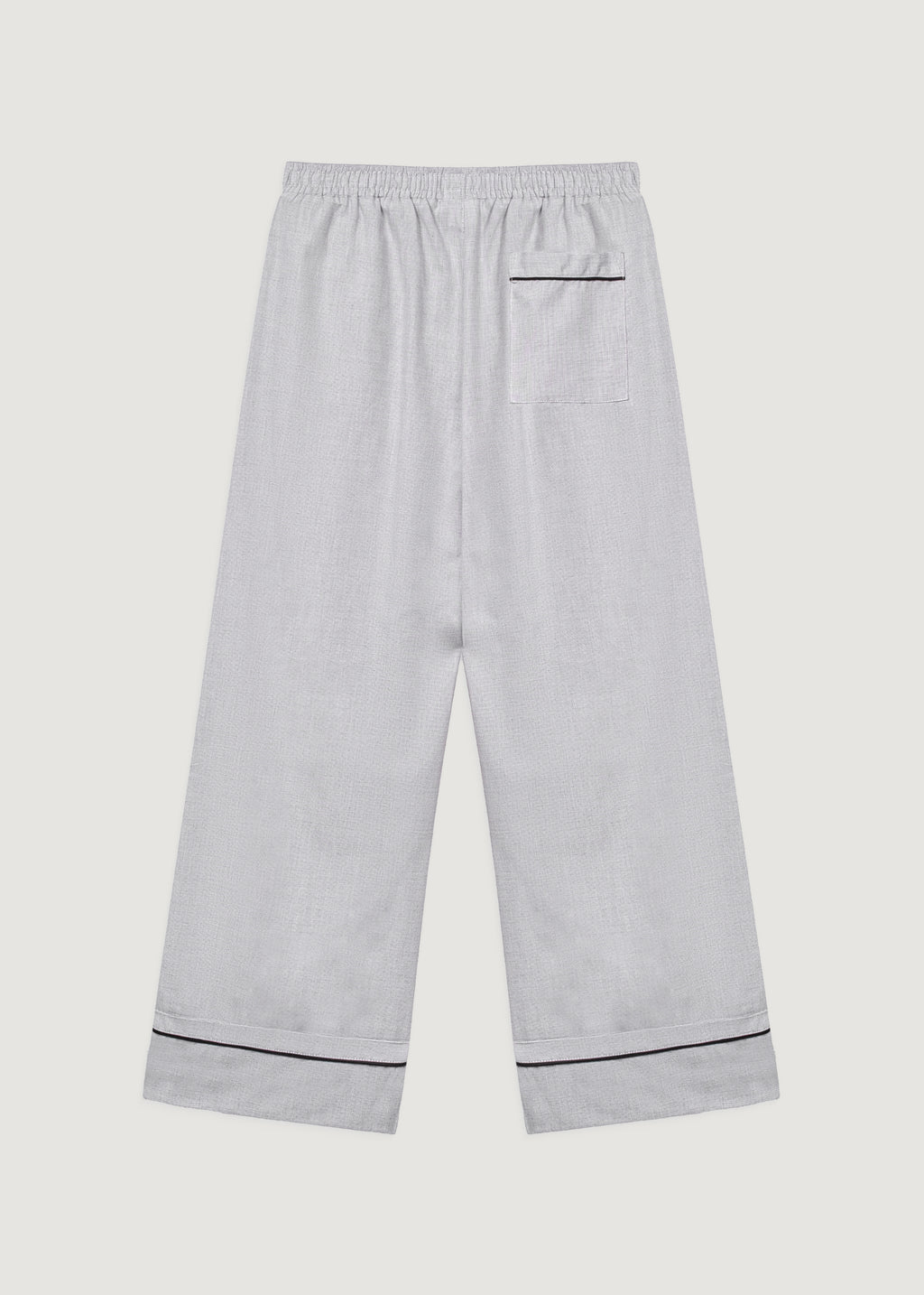 Beyaz - Oxford Pijama Pantolon