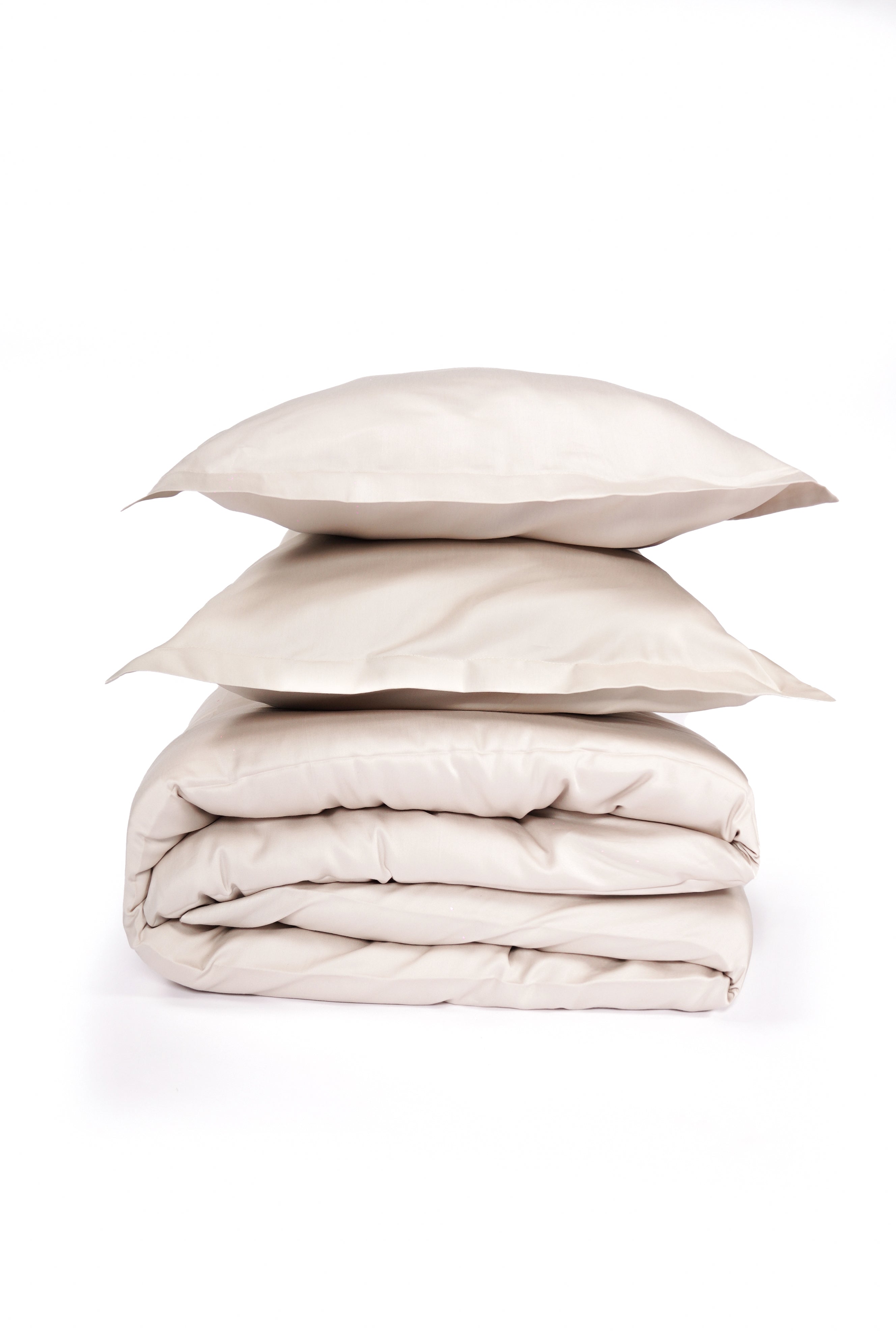 Beige - Cotton Satin Pillowcase