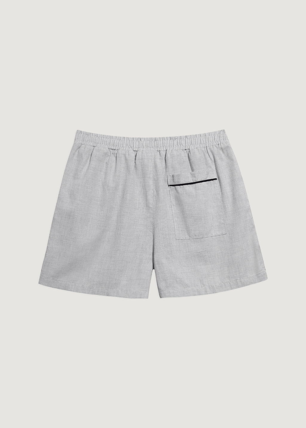 Beyaz - Oxford Pijama Şort