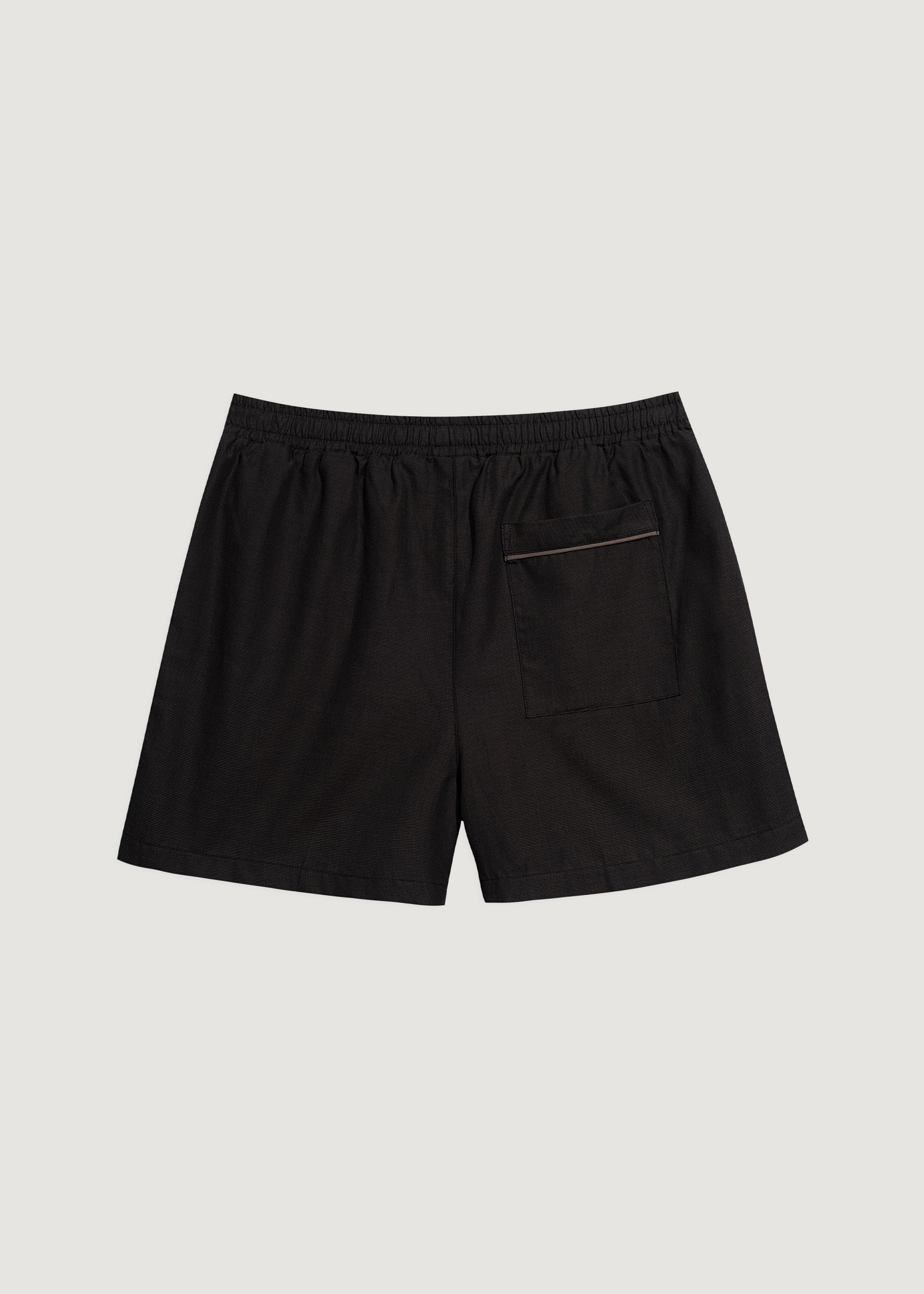 Kahverengi - Oxford Pijama Şort