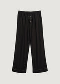 Kahverengi - Oxford Pijama Pantolon