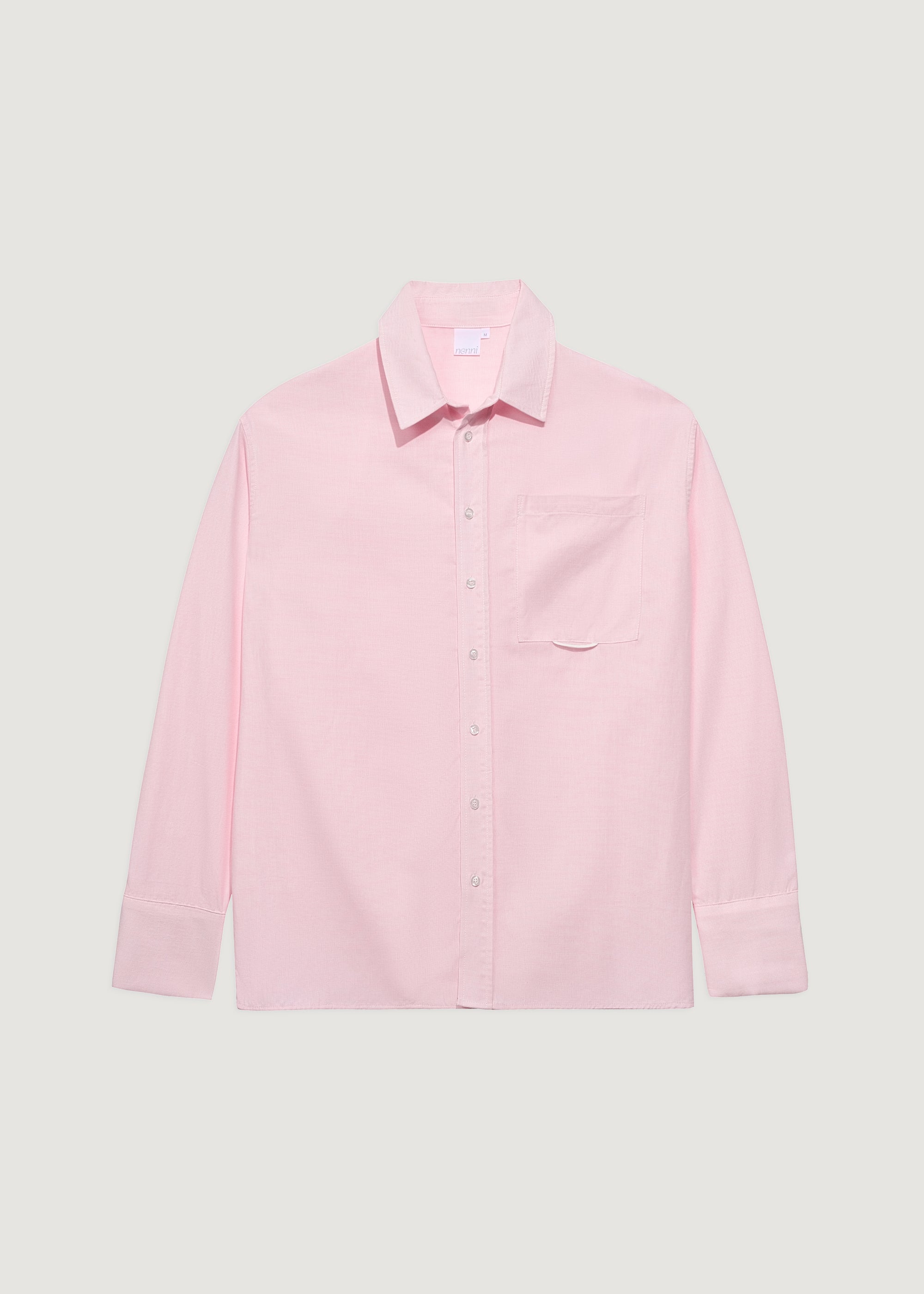 Pembe - Oxford Pijama Gömlek