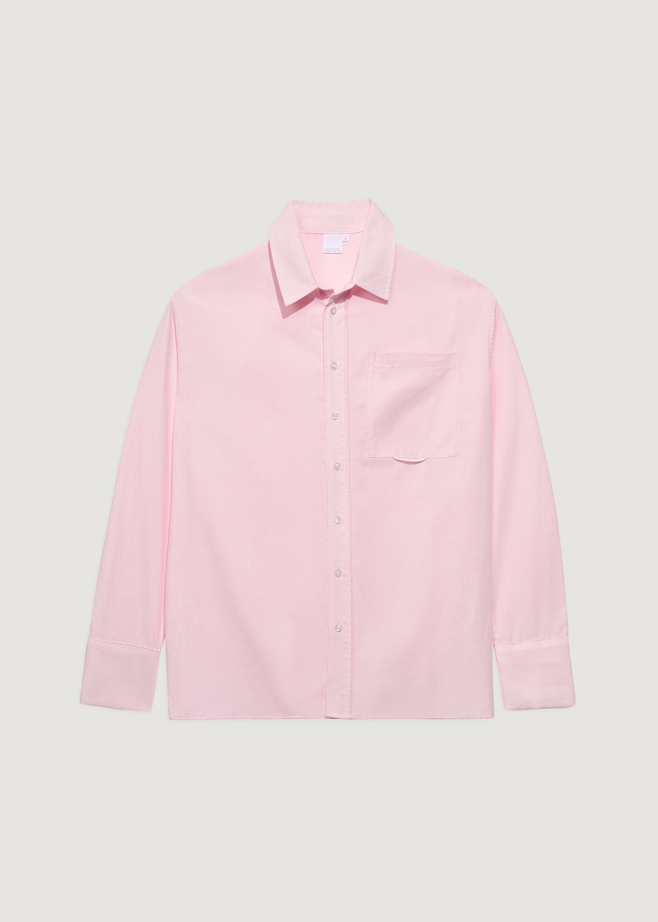 Pembe - Oxford Pijama Gömlek