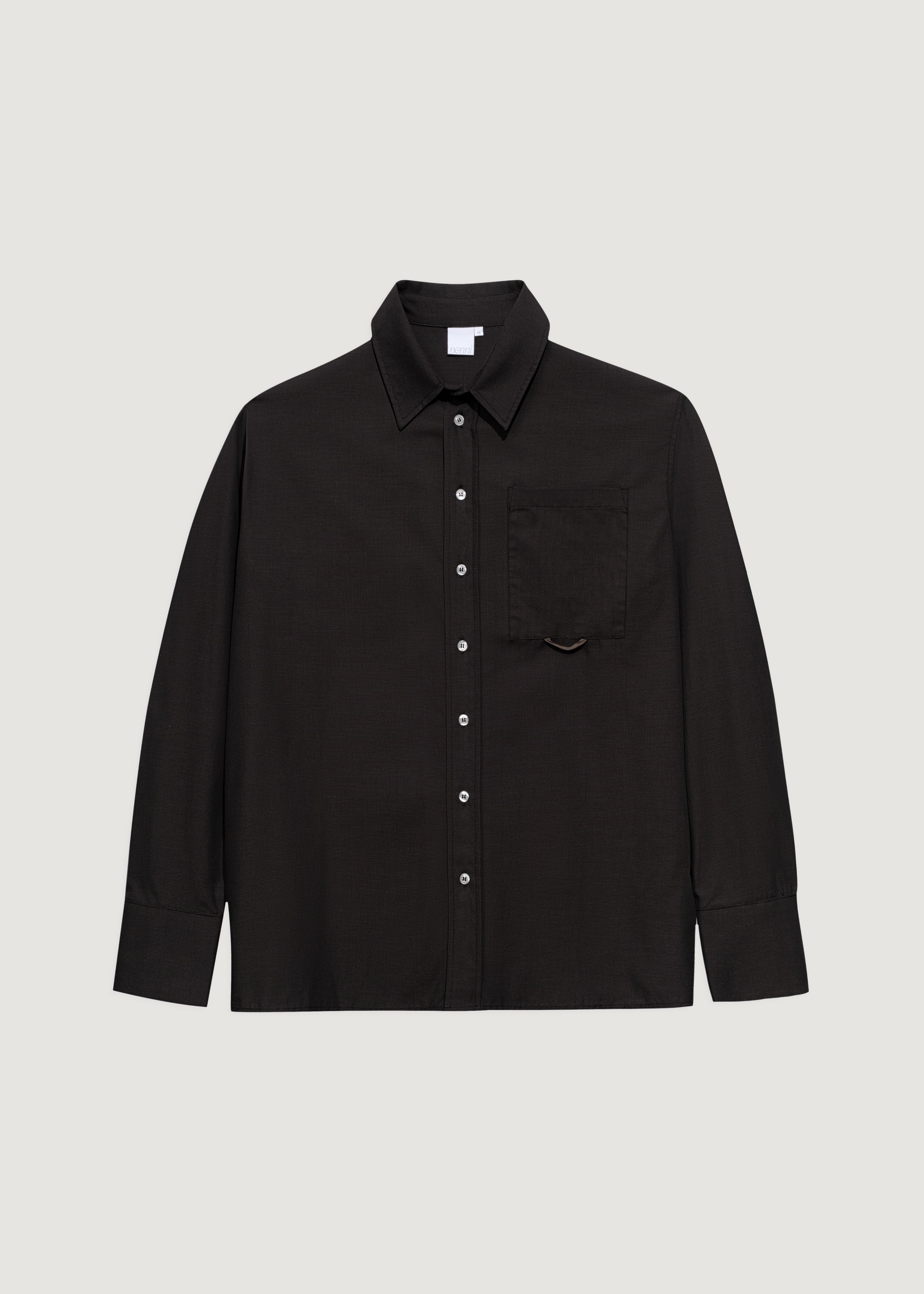 Kahverengi - Oxford Pijama Gömlek